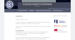 Desktop Screenshot of osteoporose.selbsthilfe-wue.de