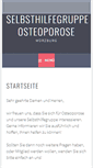 Mobile Screenshot of osteoporose.selbsthilfe-wue.de