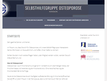Tablet Screenshot of osteoporose.selbsthilfe-wue.de
