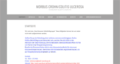 Desktop Screenshot of crohn-colitis.selbsthilfe-wue.de