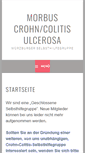 Mobile Screenshot of crohn-colitis.selbsthilfe-wue.de