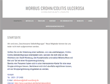 Tablet Screenshot of crohn-colitis.selbsthilfe-wue.de
