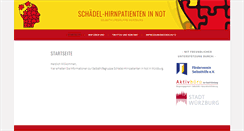 Desktop Screenshot of hirnverletzungen.selbsthilfe-wue.de