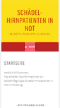 Mobile Screenshot of hirnverletzungen.selbsthilfe-wue.de