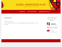 Tablet Screenshot of hirnverletzungen.selbsthilfe-wue.de